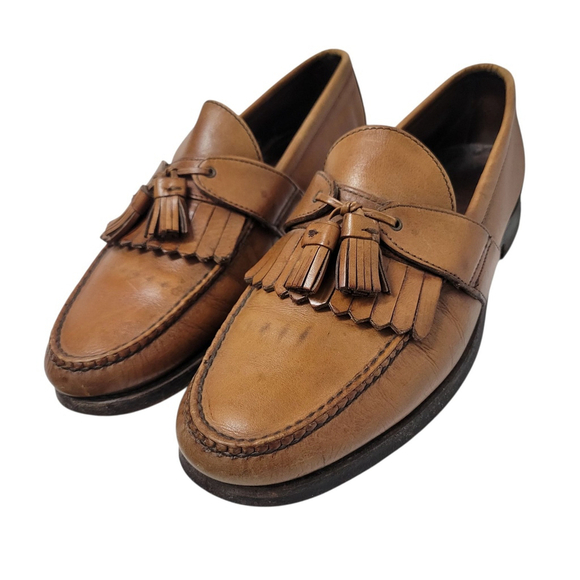 Allen Edmonds Enfield Tassel Loafers Size 12 Men's Brown Excellent Condition - Picture 2 of 15